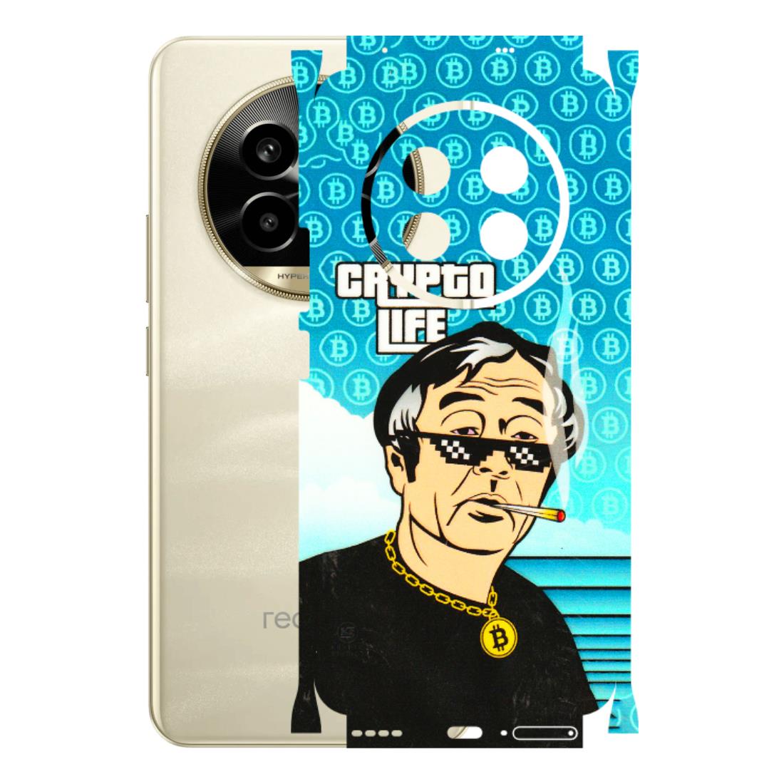 Realme Phone Skins (All Models) - Crypto Thug Life - 3D Embossed Finish (L-179) Realme 14 Pro Lite
