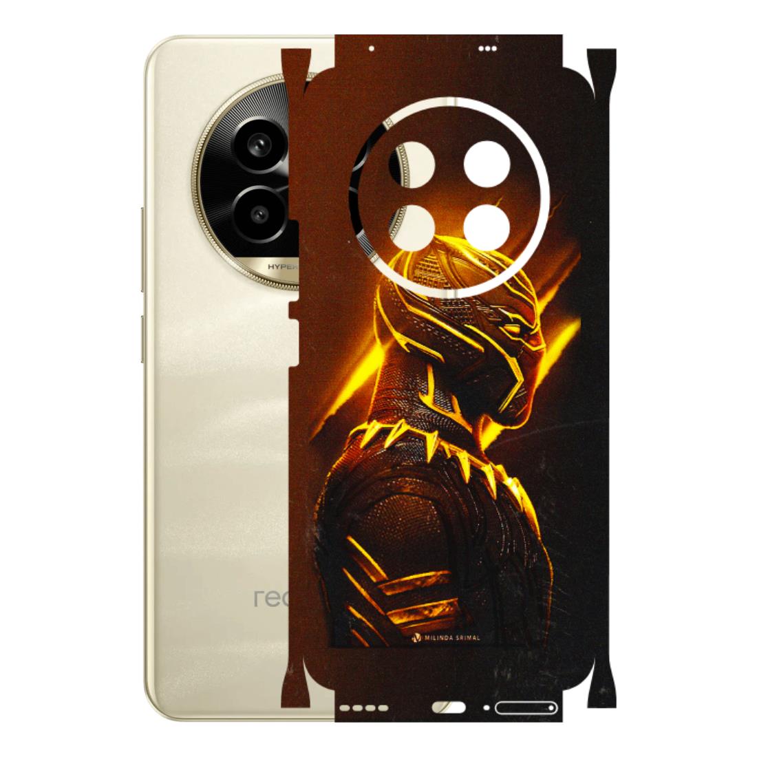 Realme Phone Skins (All Models) - Gold Black Panther - 3D Embossed Finish (L-181) Realme 14 Pro Lite