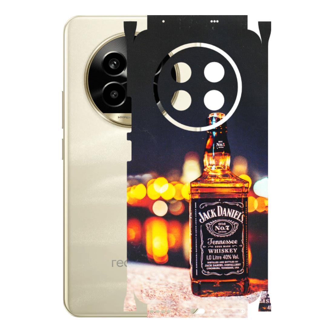 Realme Phone Skins (All Models) - JD Whiskey Bottle - 3D Embossed Finish (L-20) Realme 14 Pro Lite