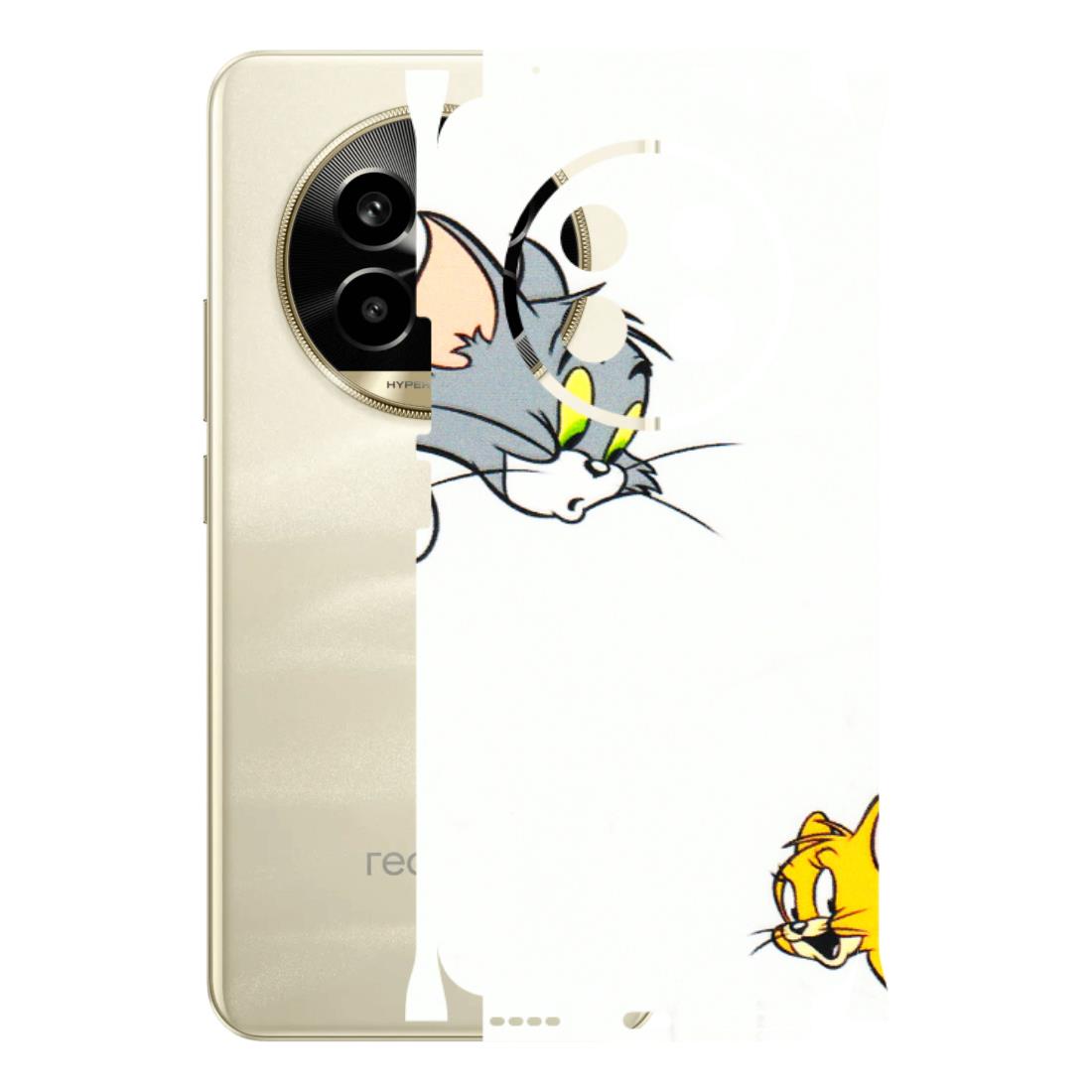 Realme Phone Skins (All Models) - Cute Tom And Jerry - 3D Embossed Finish (L-220) Realme 14 Pro Lite