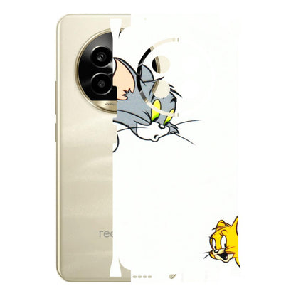 Realme Phone Skins (All Models) - Cute Tom And Jerry - 3D Embossed Finish (L-220) Realme 14 Pro Lite