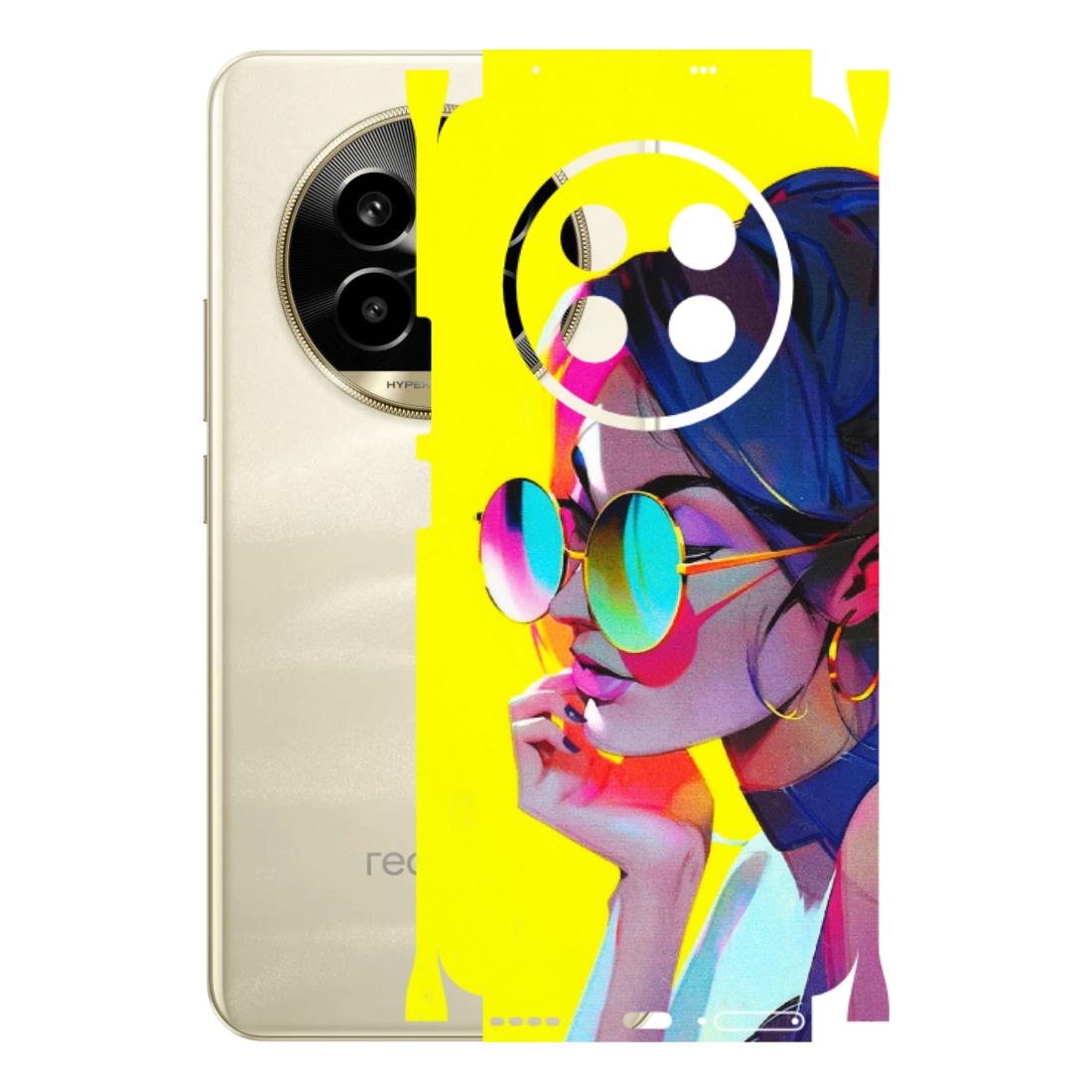 Realme Phone Skins (All Models) - Bold Stylish Girl - 3D Embossed Finish (L-222) Realme 14 Pro Lite