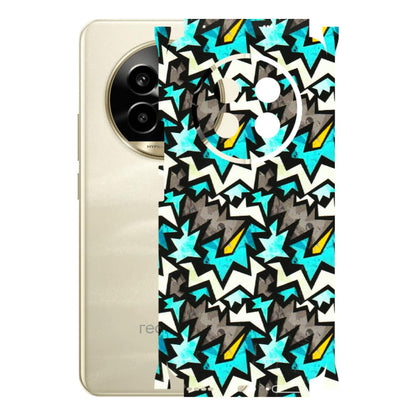 Realme Phone Skins (All Models) - Funky Zig Zag - 3D Embossed Finish (L-223) Realme 14 Pro Lite