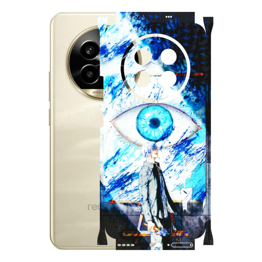 Realme Phone Skins (All Models) - Gojo Satoru evil eye - 3D Embossed Finish (L-239) Realme 14 Pro Lite