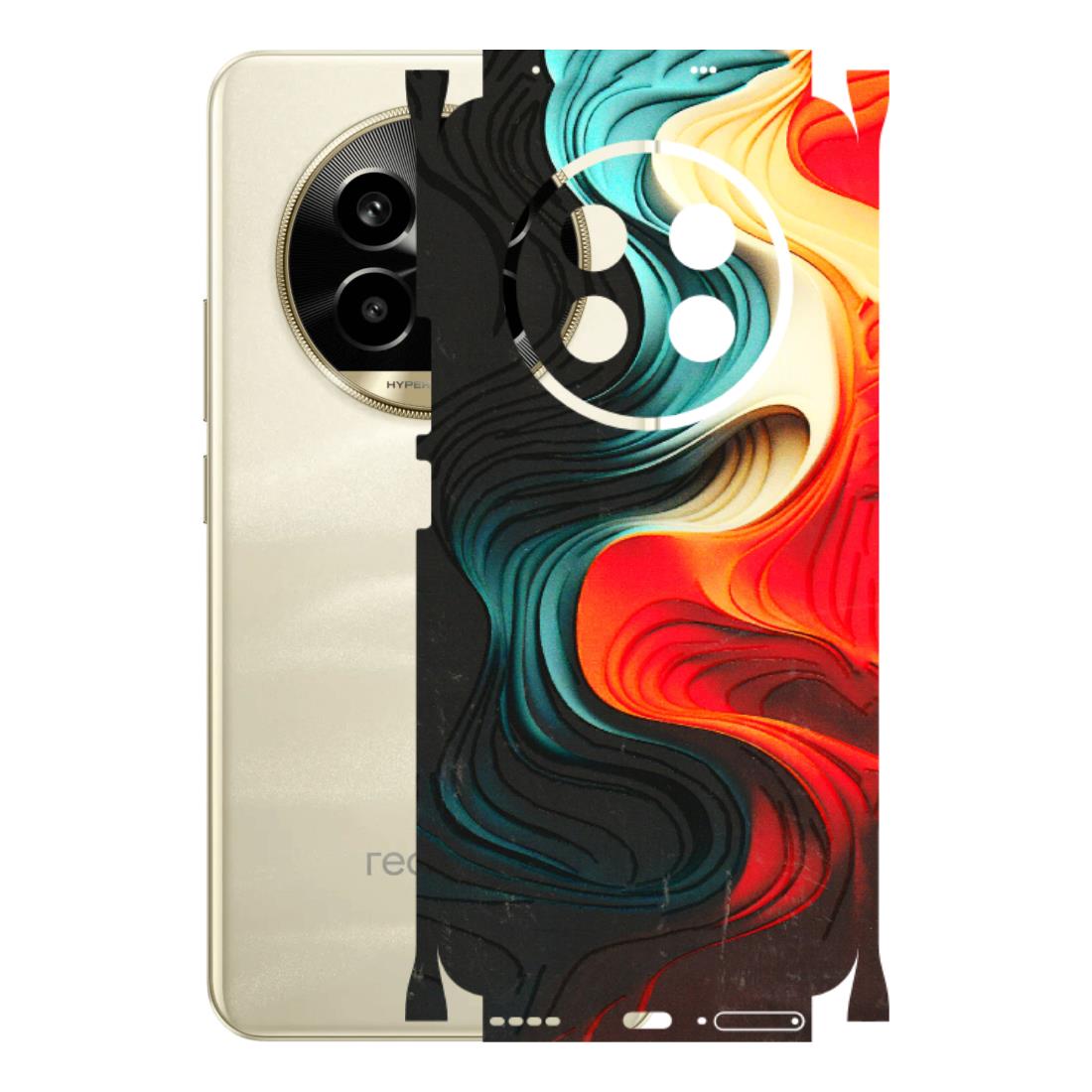 Realme Phone Skins (All Models) - The Silky Swirl - 3D Embossed Finish (L-240) Realme 14 Pro Lite