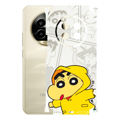 Realme Phone Skins (All Models) - Yellow Shinchan Comic - 3D Embossed Finish (L-246) Realme 14 Pro Lite