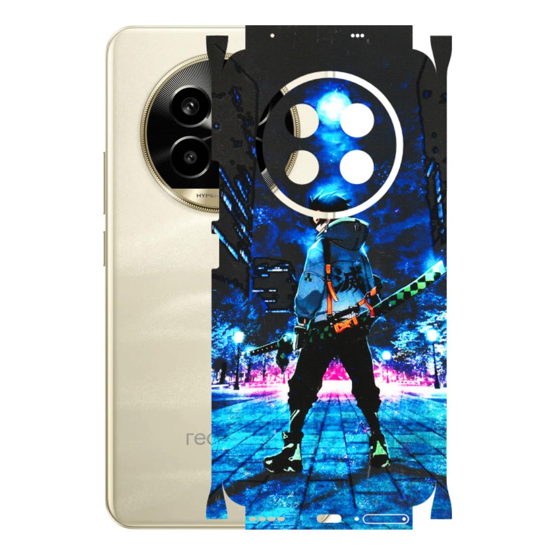 Realme Phone Skins (All Models) - Demon Slayer Sword - 3D Embossed Finish (L-247) Realme 14 Pro Lite