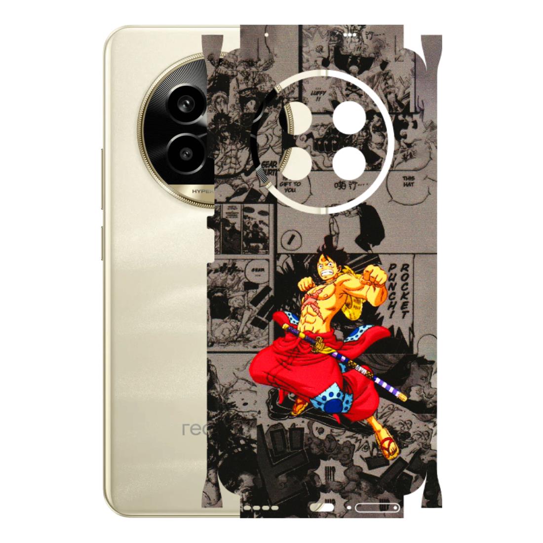 Realme Phone Skins (All Models) - One Piece Rocket Punch Manga - 3D Embossed Finish (L-25) Realme 14 Pro Lite