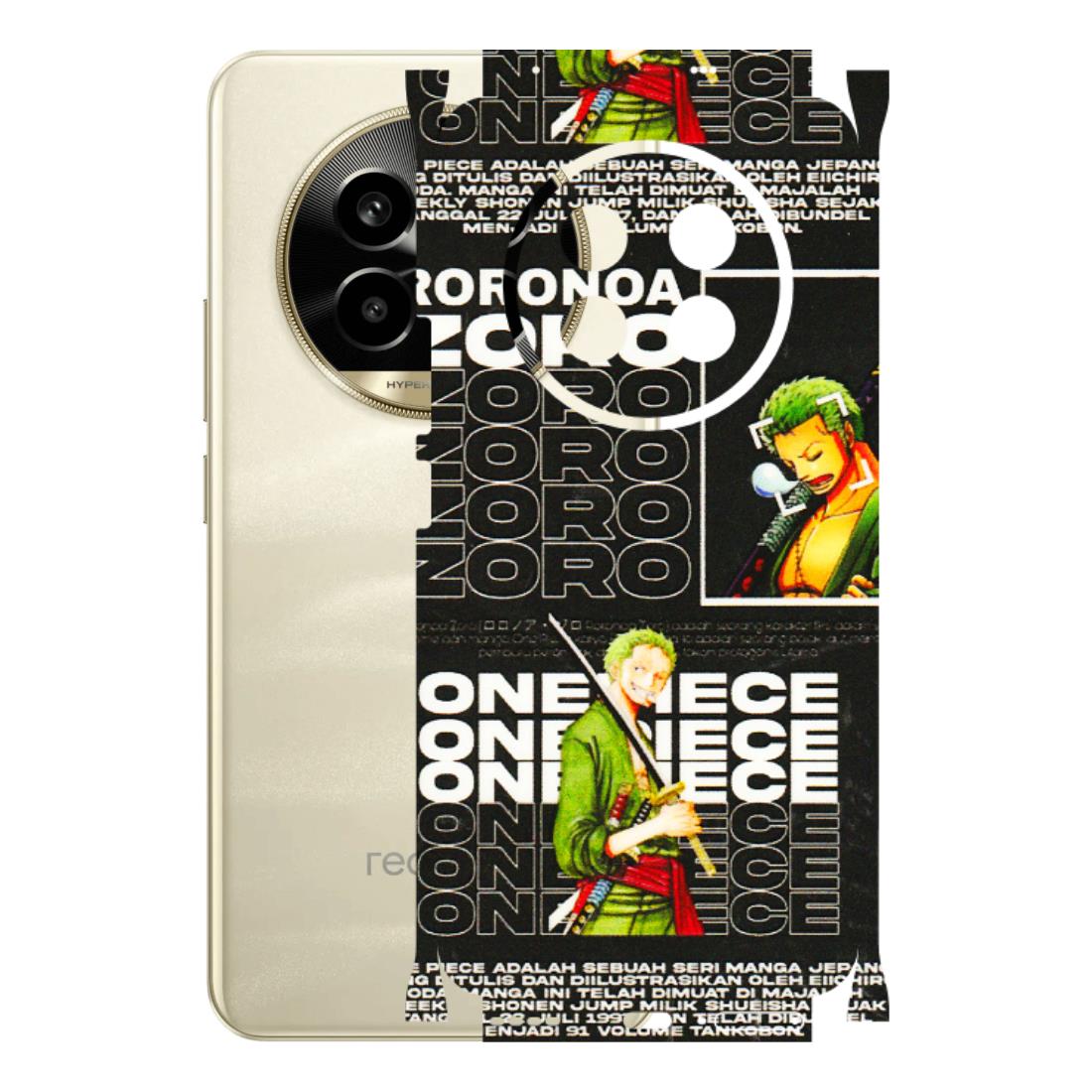 Realme Phone Skins (All Models) - One Piece Zoro - 3D Embossed Finish (L-250) Realme 14 Pro Lite