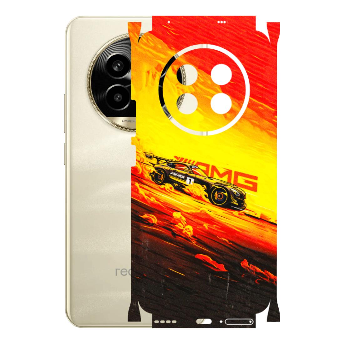 Realme Phone Skins (All Models) - AMG Car Speed Cover - 3D Embossed Finish (L-256) Realme 14 Pro Lite