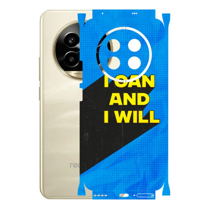 Realme Phone Skins (All Models) - I Can And I Will - 3D Embossed Finish (L-281) Realme 14 Pro Lite