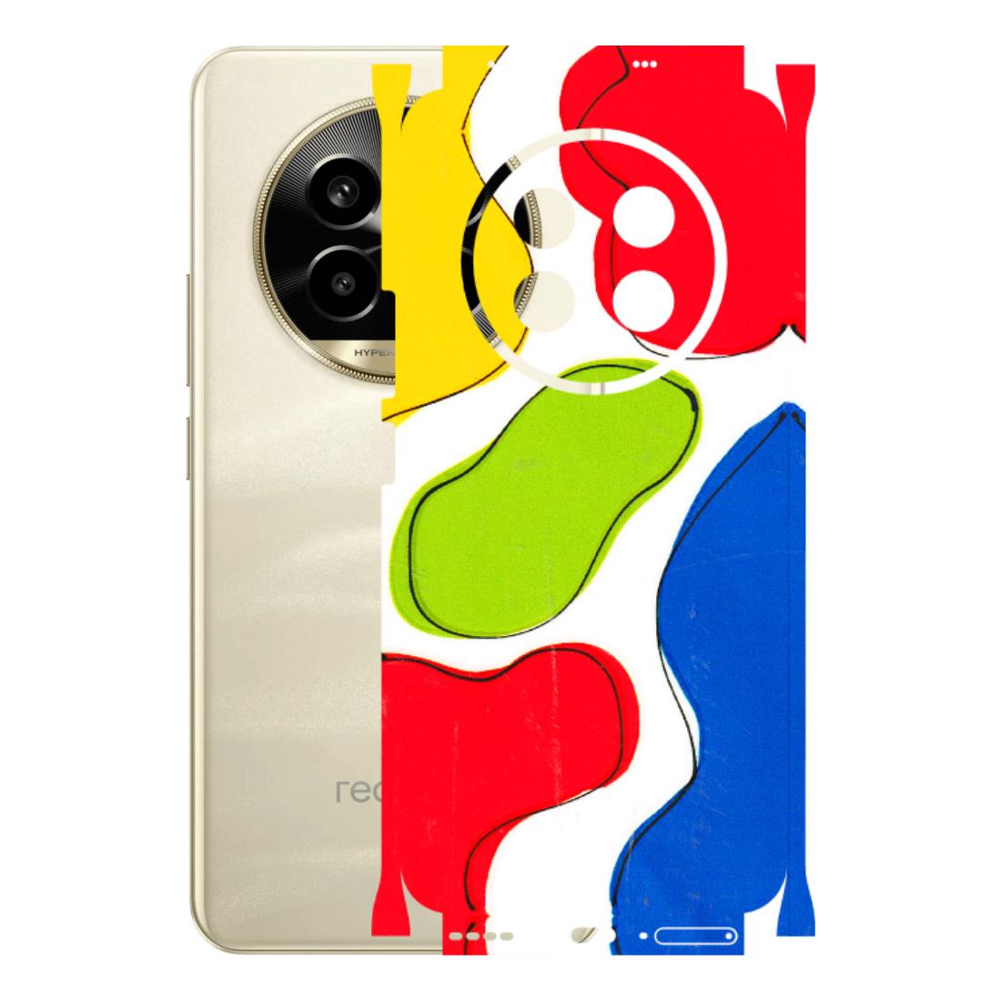 Realme Phone Skins (All Models) - RGB Colour Paint - 3D Embossed Finish (L-284) Realme 14 Pro Lite