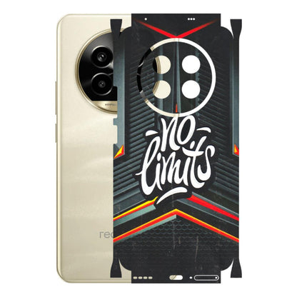 Realme Phone Skins (All Models) - No Limits - 3D Embossed Finish (L-286) Realme 14 Pro Lite