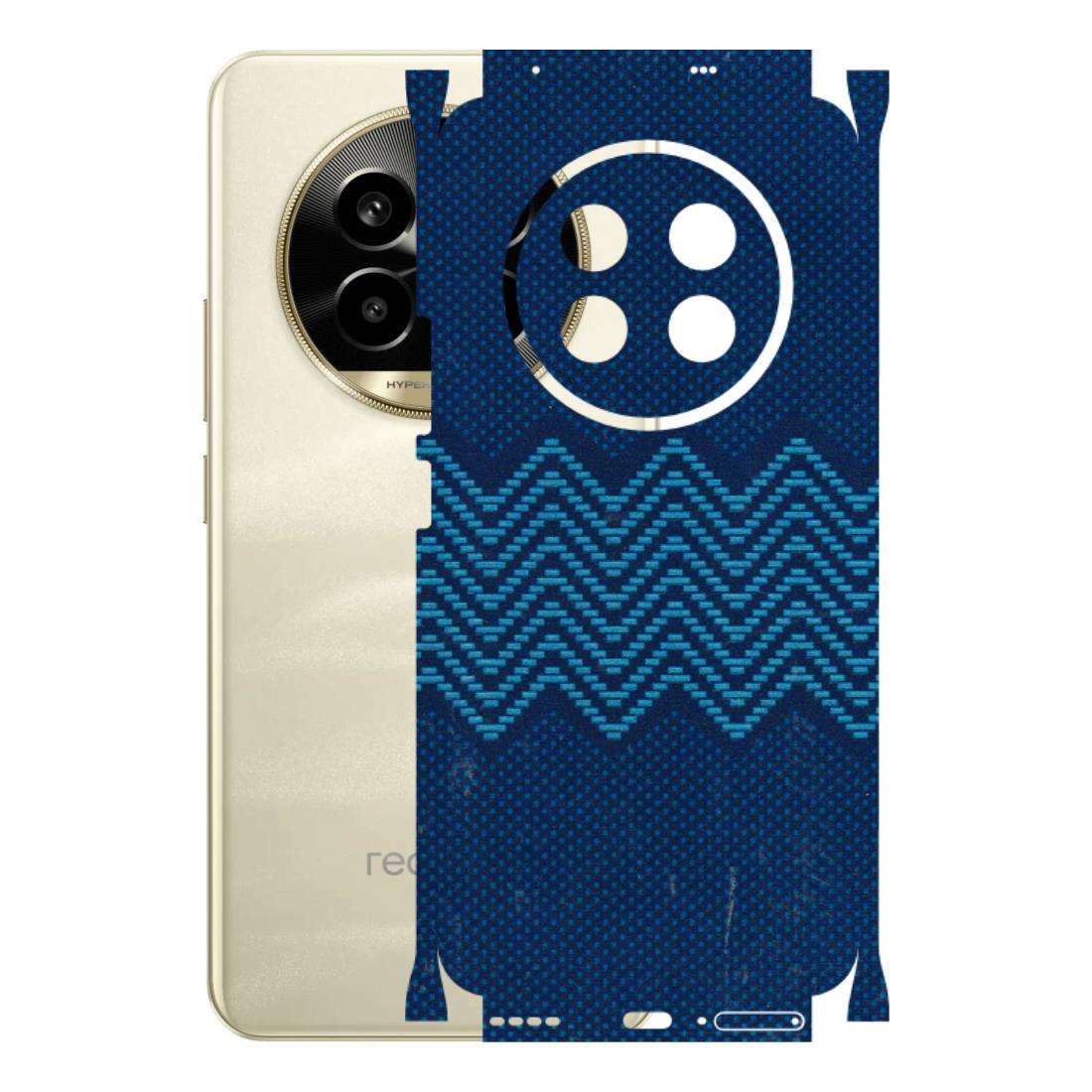 Realme Phone Skins (All Models) - Blue Sober Waves - 3D Embossed Finish (L-306) Realme 14 Pro Lite