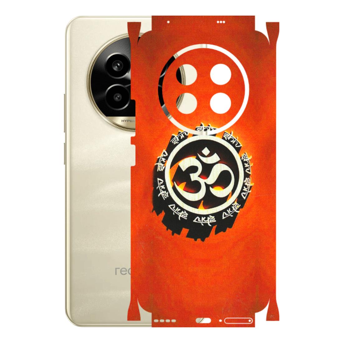 Realme Phone Skins (All Models) - Aum Shiv Orange - 3D Embossed Finish (L-32) Realme 14 Pro Lite