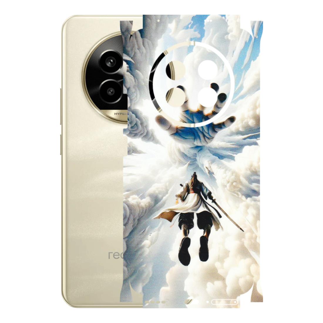 Realme Phone Skins (All Models) - Big Hand With Monkey King - 3D Embossed Finish (L-323) Realme 14 Pro Lite