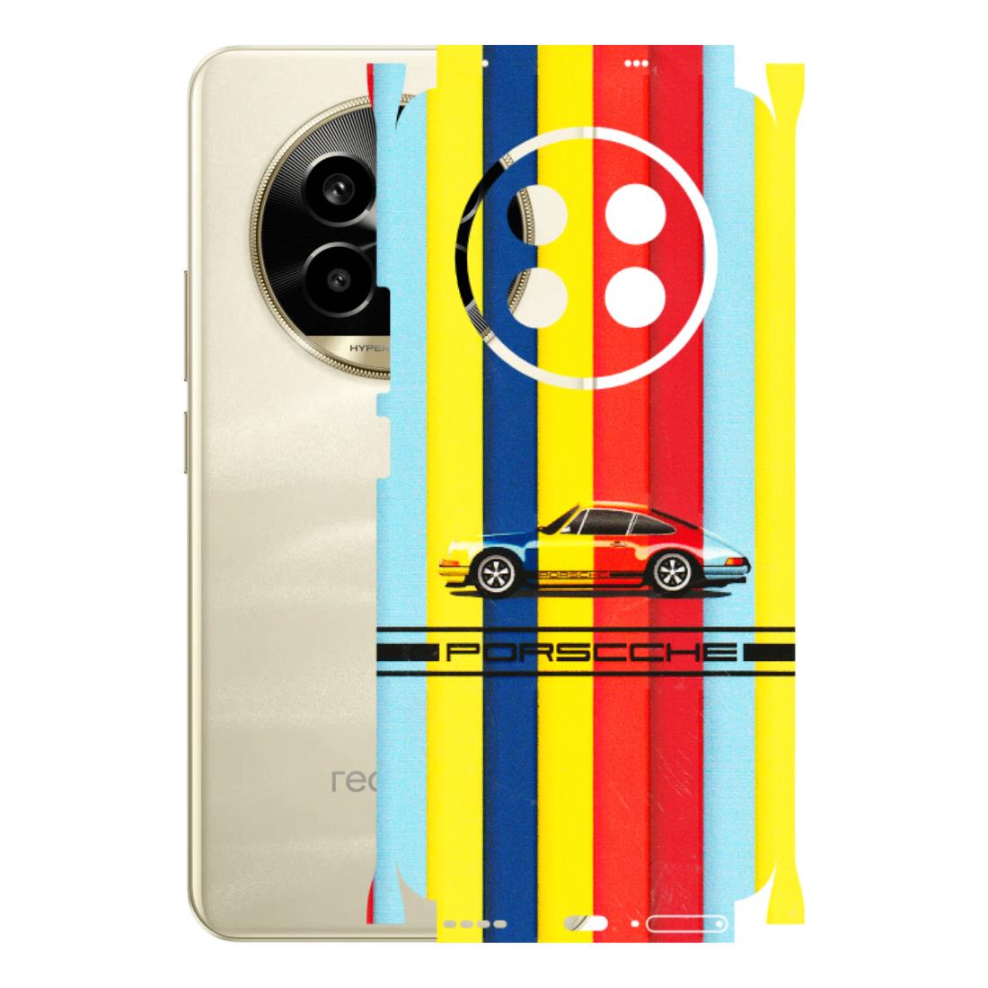 Realme Phone Skins (All Models) - Multicolour Porche - 3D Embossed Finish (L-39) Realme 14 Pro Lite