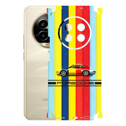 Realme Phone Skins (All Models) - Multicolour Porche - 3D Embossed Finish (L-39) Realme 14 Pro Lite