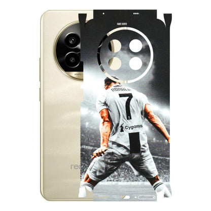 Realme Phone Skins (All Models) - Ronaldo CR7 Crazy - 3D Embossed Finish (L-44) Realme 14 Pro Lite