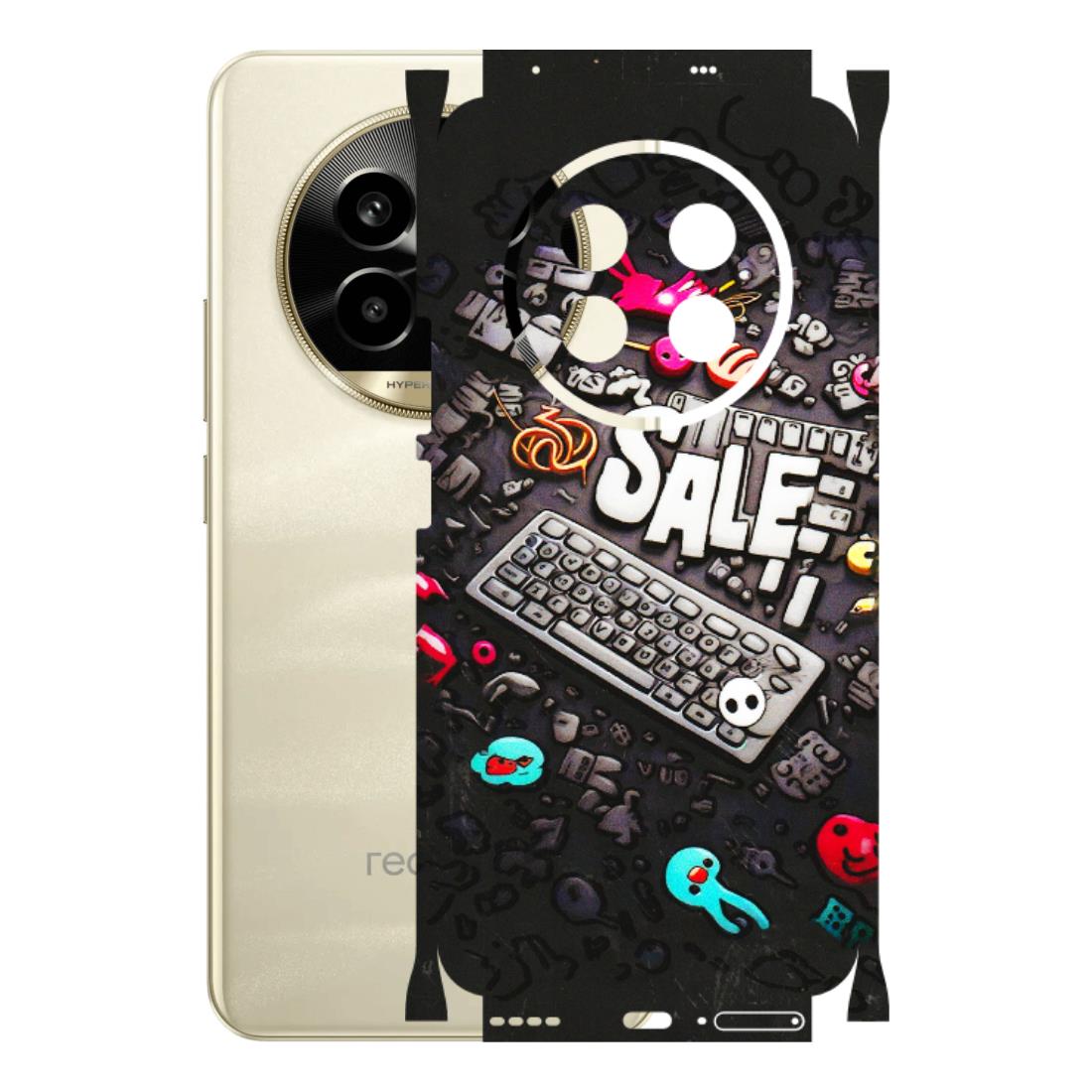 Realme Phone Skins (All Models) - Gadgets Sale - 3D Embossed Finish (L-50) Realme 14 Pro Lite