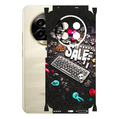 Realme Phone Skins (All Models) - Gadgets Sale - 3D Embossed Finish (L-50) Realme 14 Pro Lite