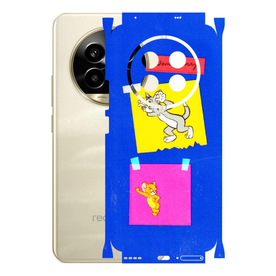 Realme Phone Skins (All Models) - Tom N Jerry Sticky Notes - 3D Embossed Finish (L-88) Realme 14 Pro Lite