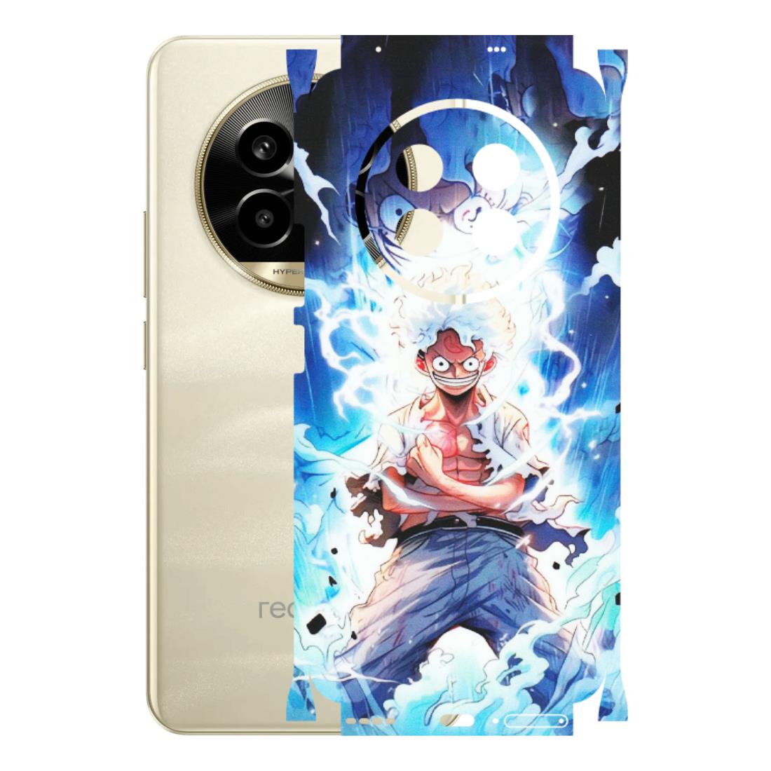 Realme Phone Skins (All Models) - Blue Thunder Luffy Anime - Matte Finish (M-132) Realme 14 Pro Lite