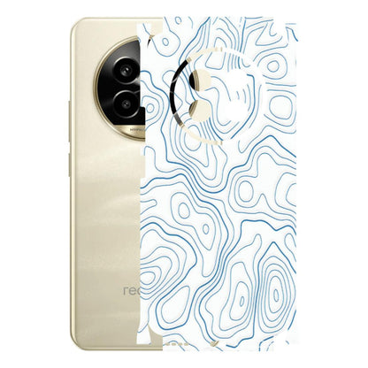 Realme Phone Skins (All Models) - Blue And White Swirls - Matte Finish (M-139) Realme 14 Pro Lite