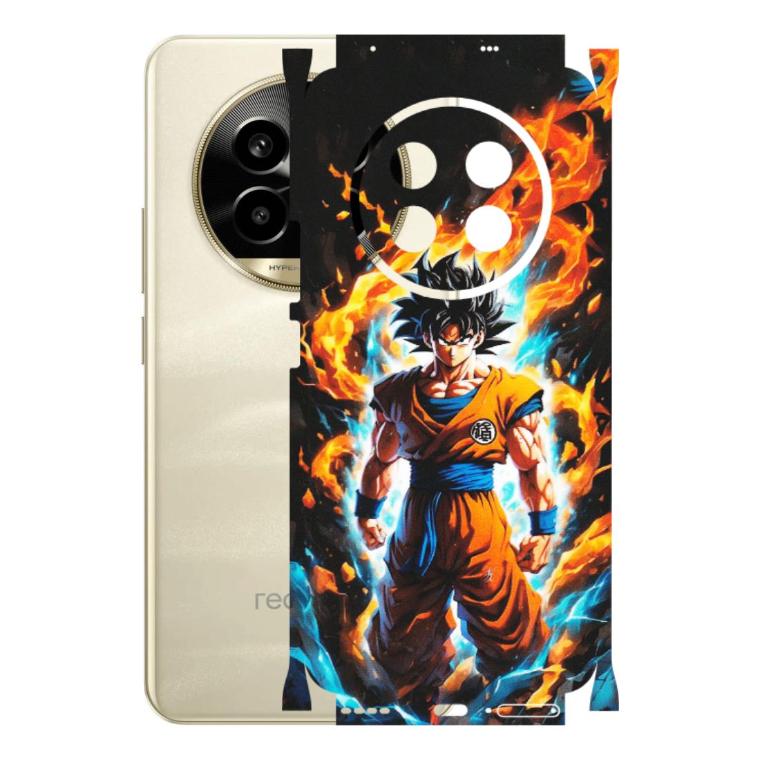 Realme Phone Skins (All Models) - Goku Transformation Anime - Matte Finish (M-159) Realme 14 Pro Lite