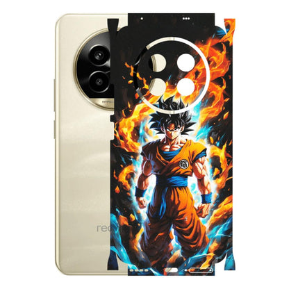 Realme Phone Skins (All Models) - Goku Transformation Anime - Matte Finish (M-159) Realme 14 Pro Lite