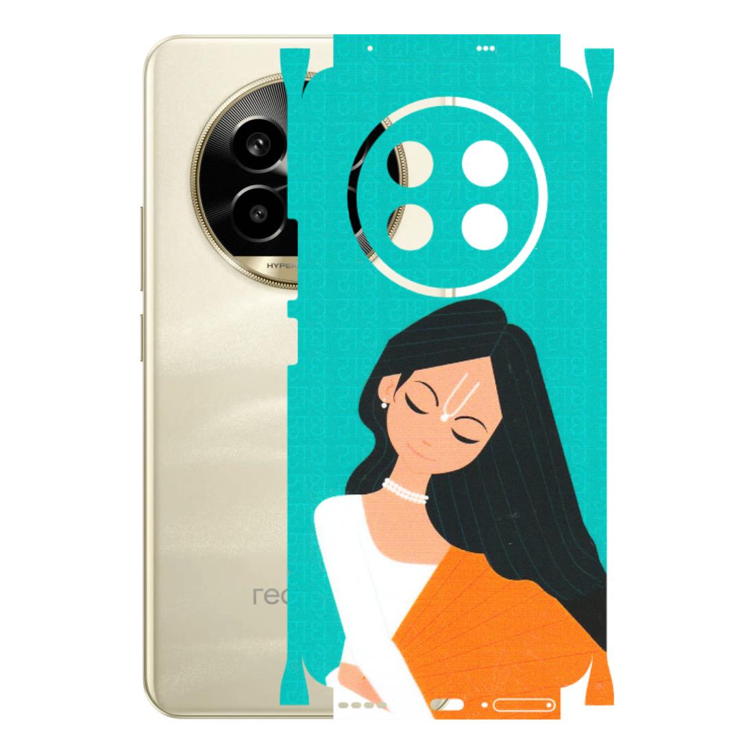Realme Phone Skins (All Models) - Radhe Radhe With Hindu Symbol - Matte Finish (M-164) Realme 14 Pro Lite