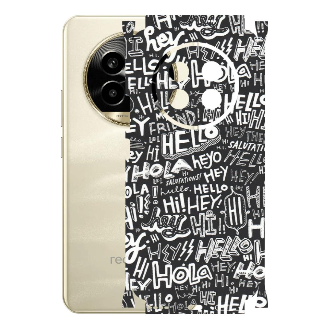 Realme Phone Skins (All Models) - Hi Hello Doodles - Matte Finish (M-25) Realme 14 Pro Lite