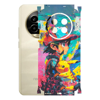 Realme Phone Skins (All Models) - Ash & Pikachu - Matte Finish (M-26) Realme 14 Pro Lite