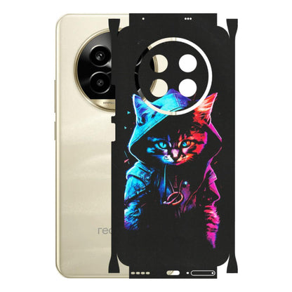 Realme Phone Skins (All Models) - Cyberpunk Cat - Matte Finish (M-45) Realme 14 Pro Lite