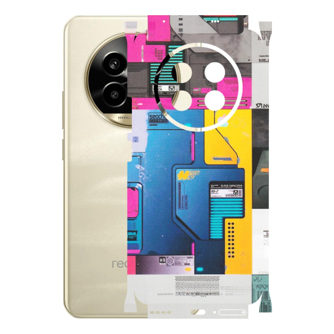 Realme Phone Skins (All Models) - Colourfull Motherboard Internals - Matte Finish (M-55) Realme 14 Pro Lite