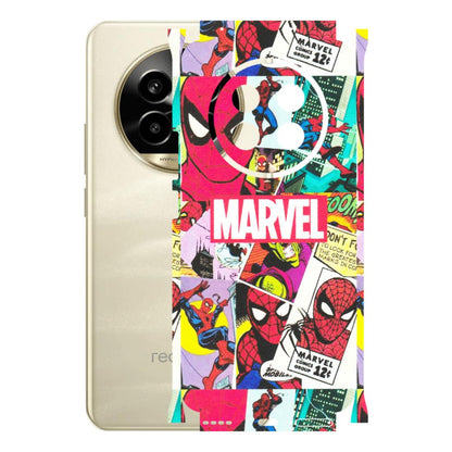 Realme Phone Skins (All Models) - Marvel Comic Spiderman Grafitti - Matte Finish (M-72) Realme 14 Pro Lite