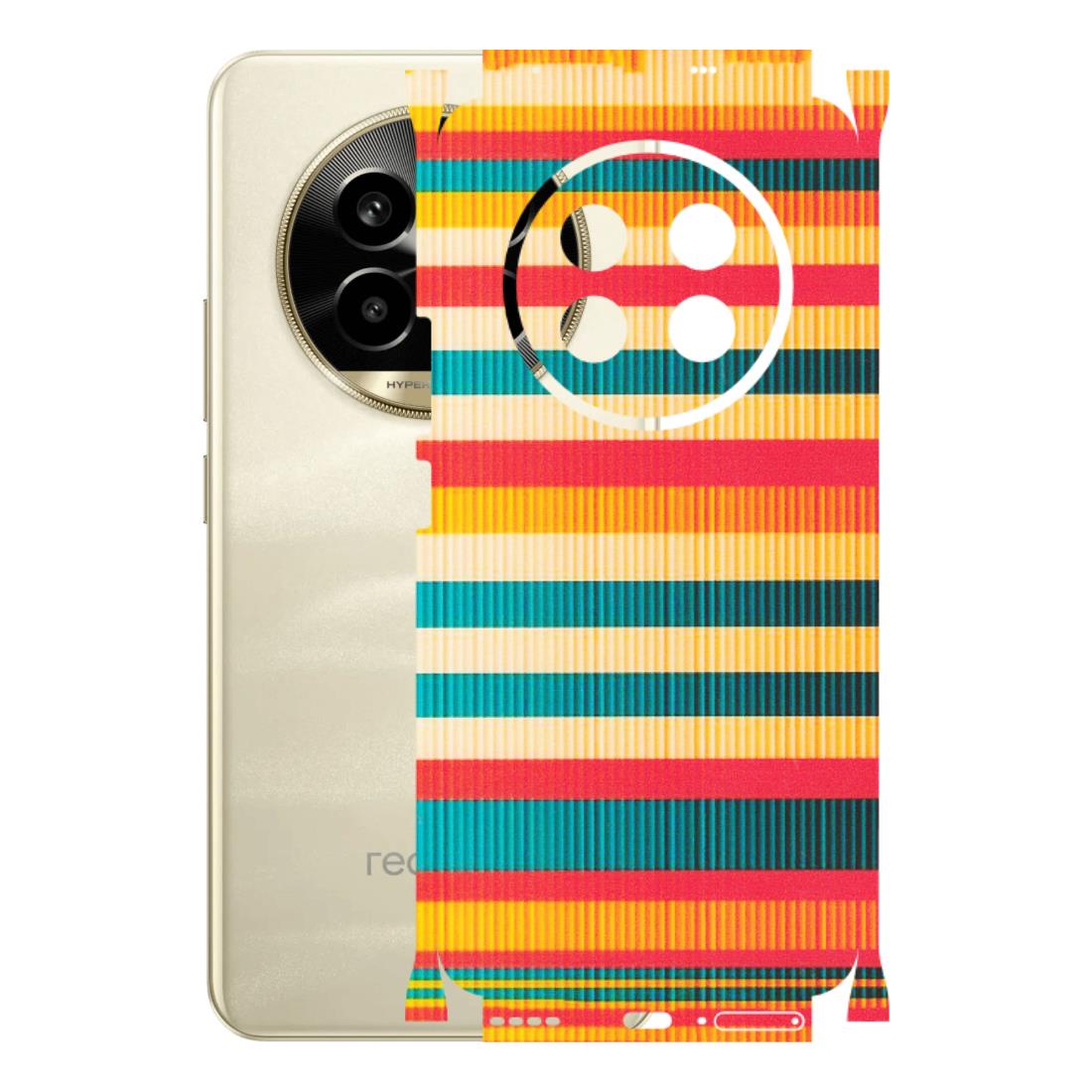 Realme Phone Skins (All Models) - Colourful Stripes Soothing Effect - Matte Finish (M-86) Realme 14 Pro Lite