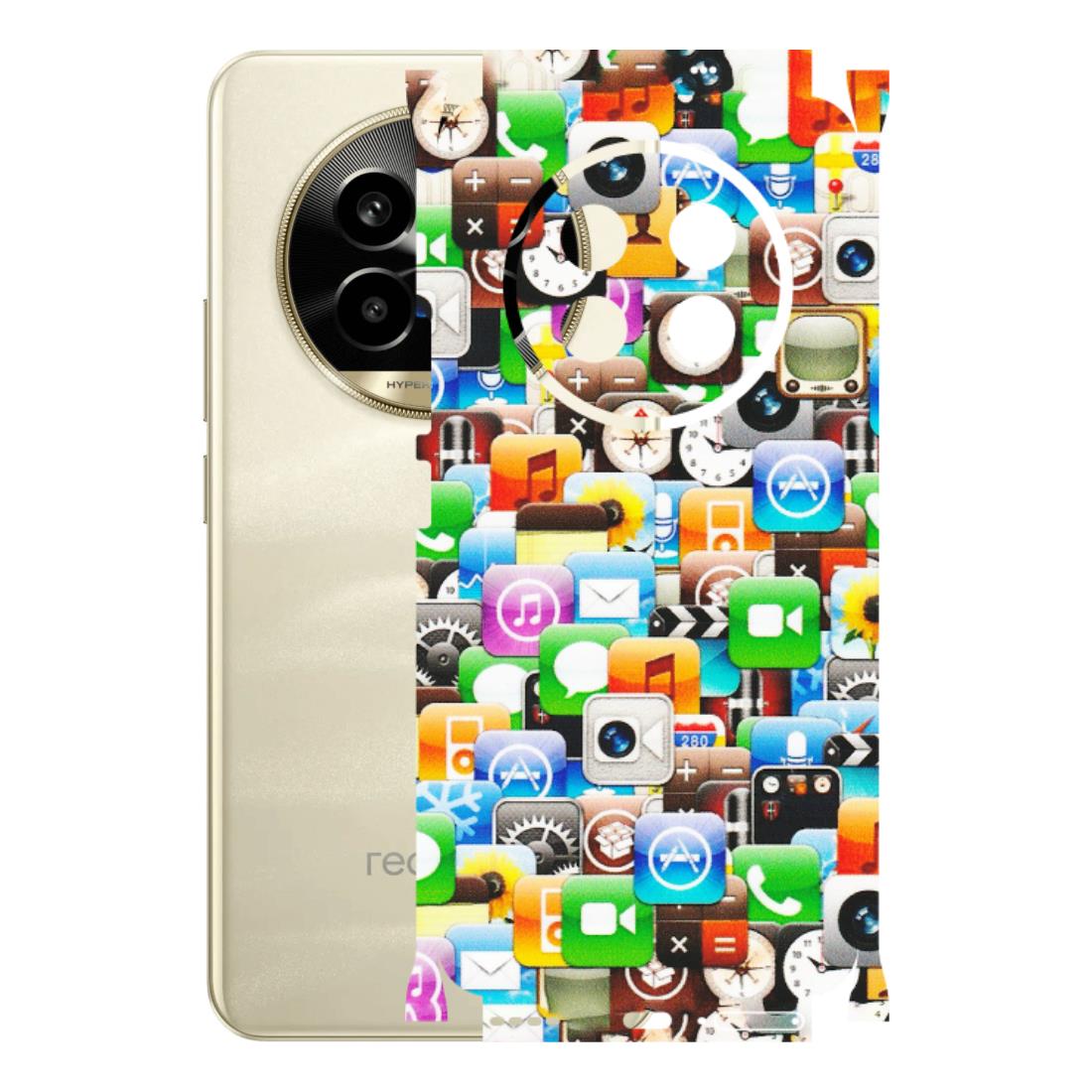 Realme Phone Skins (All Models) - All Apple Icons - Matte Finish (M-93) Realme 14 Pro Lite