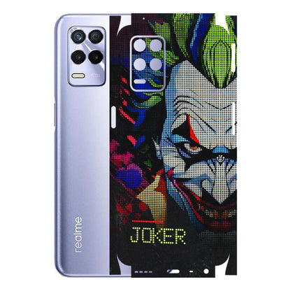 Realme Phone Skins (All Models) - Joker Dot Matrix - 3D Embossed Finish (L-08) Realme 8S (5G)