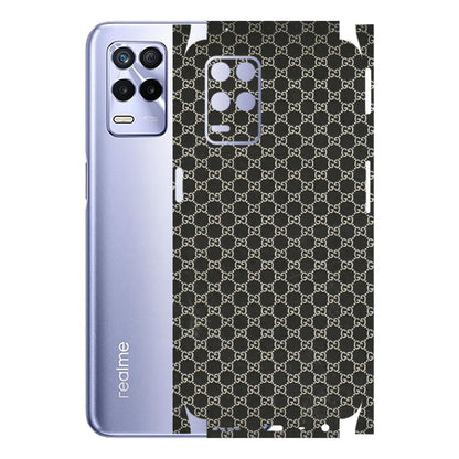 Realme Phone Skins (All Models) - Black G Print - 3D Embossed Finish (L-109) Realme 8S (5G)