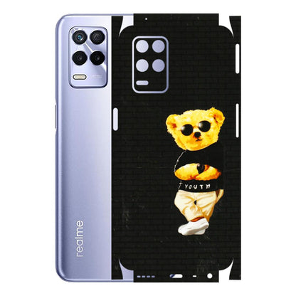 Realme Phone Skins (All Models) - Classy Teddy Bear - 3D Embossed Finish (L-116) Realme 8S (5G)