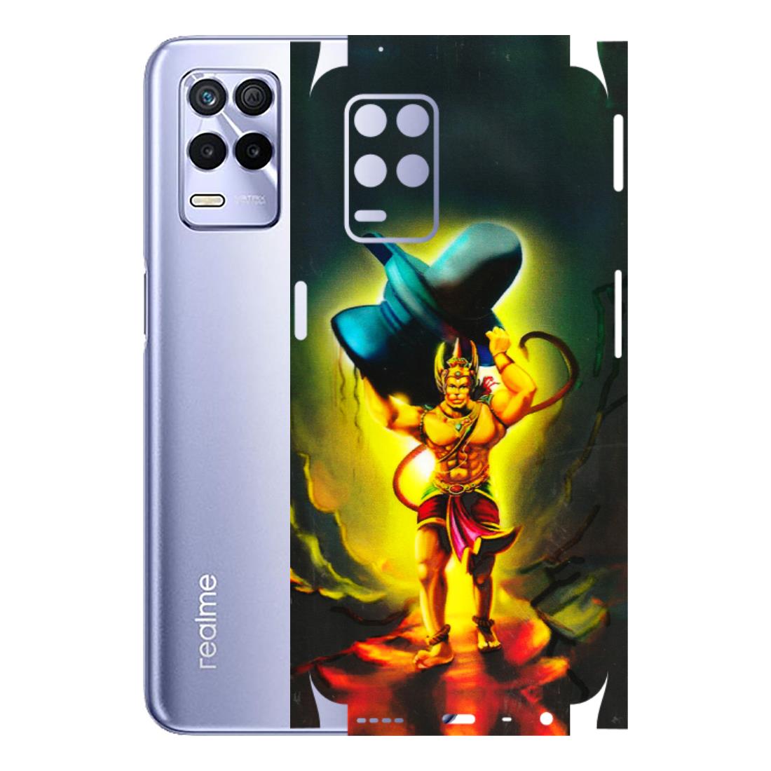 Realme Phone Skins (All Models) - Hanuman Ji - 3D Embossed Finish (L-128) Realme 8S (5G)