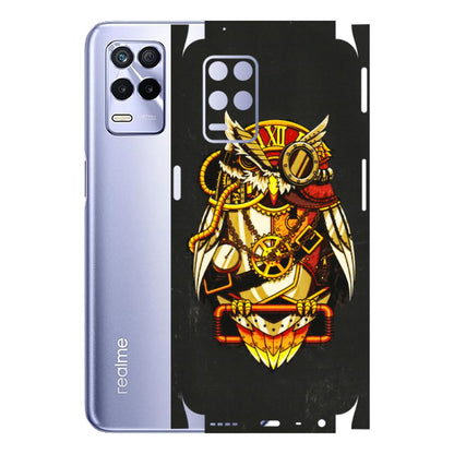 Realme Phone Skins (All Models) - Classy Smart Owl - 3D Embossed Finish (L-144) Realme 8S (5G)