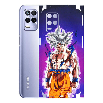 Realme Phone Skins (All Models) - Goku Purple Anime - 3D Embossed Finish (L-147) Realme 8S (5G)