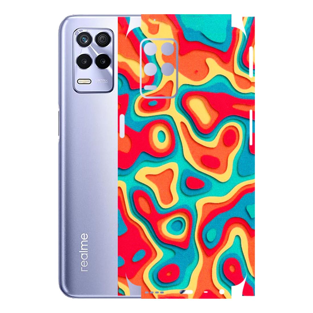 Realme Phone Skins (All Models) - Abstract Swirl - 3D Embossed Finish (L-150) Realme 8S (5G)