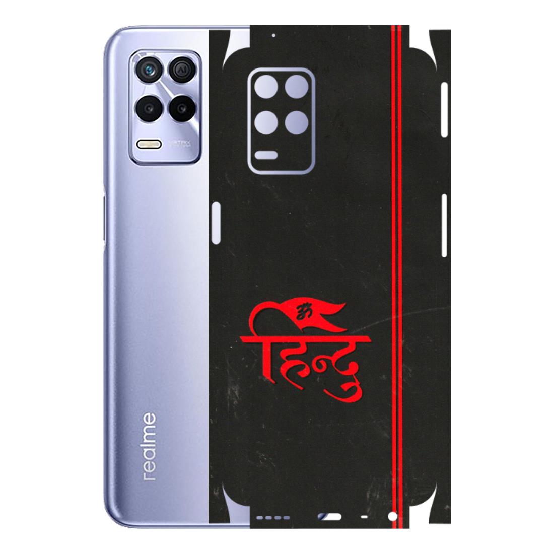 Realme Phone Skins (All Models) - Hindu Black - 3D Embossed Finish (L-153) Realme 8S (5G)