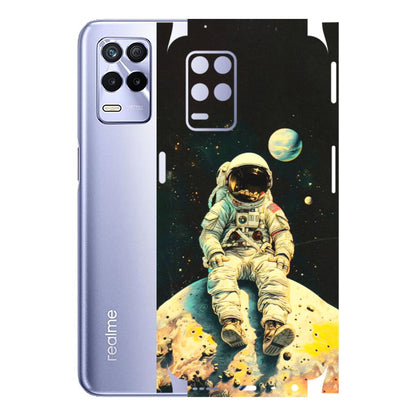 Realme Phone Skins (All Models) - Astronaut in Space - 3D Embossed Finish (L-16) Realme 8S (5G)