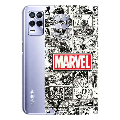 Realme Phone Skins (All Models) - Marvel Comic - 3D Embossed Finish (L-171) Realme 8S (5G)