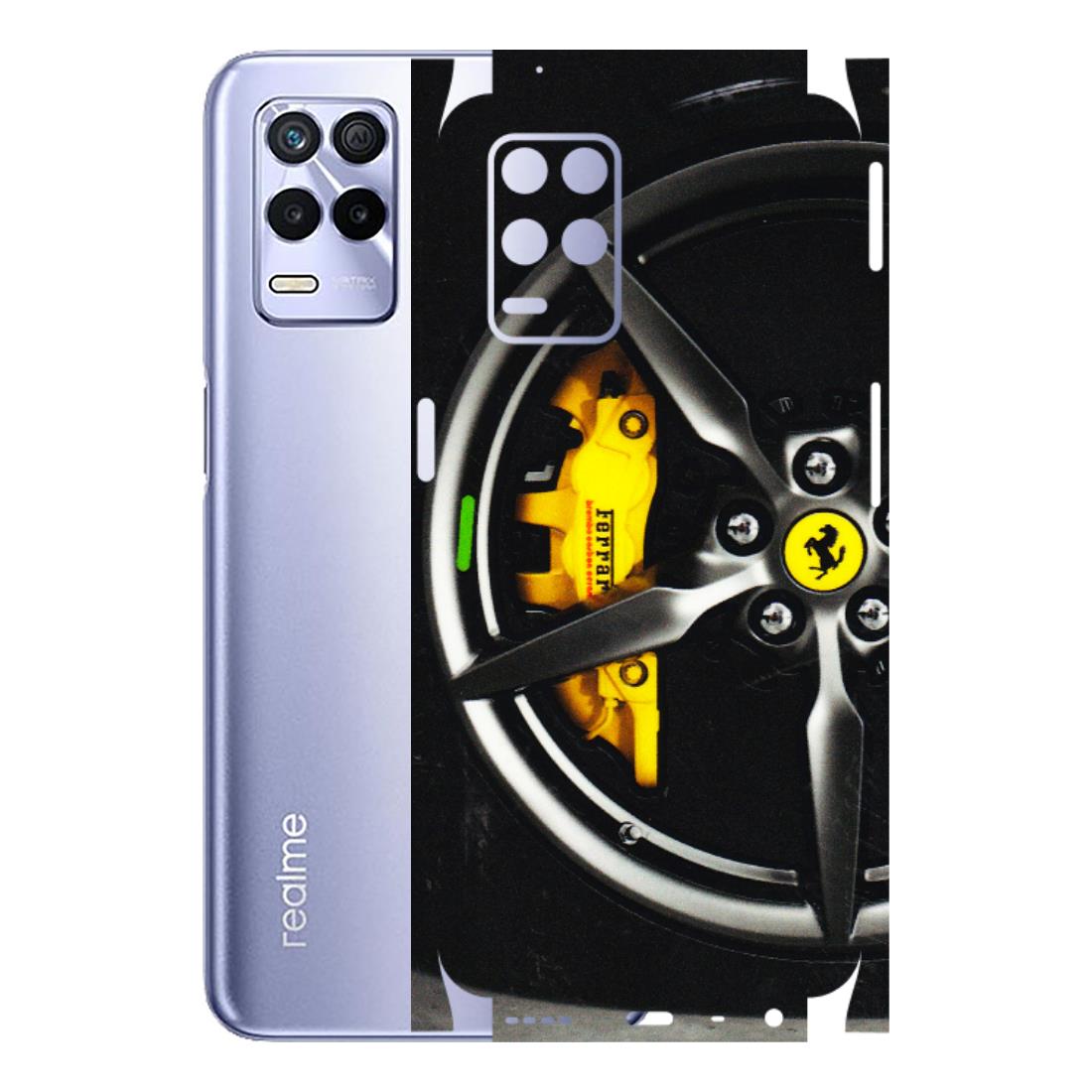 Realme Phone Skins (All Models) - Ferrari Wheel Alloy - 3D Embossed Finish (L-173) Realme 8S (5G)