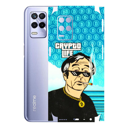 Realme Phone Skins (All Models) - Crypto Thug Life - 3D Embossed Finish (L-179) Realme 8S (5G)